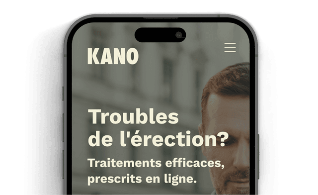 Application Kano - Consultation en ligne pour dysfonction érectile