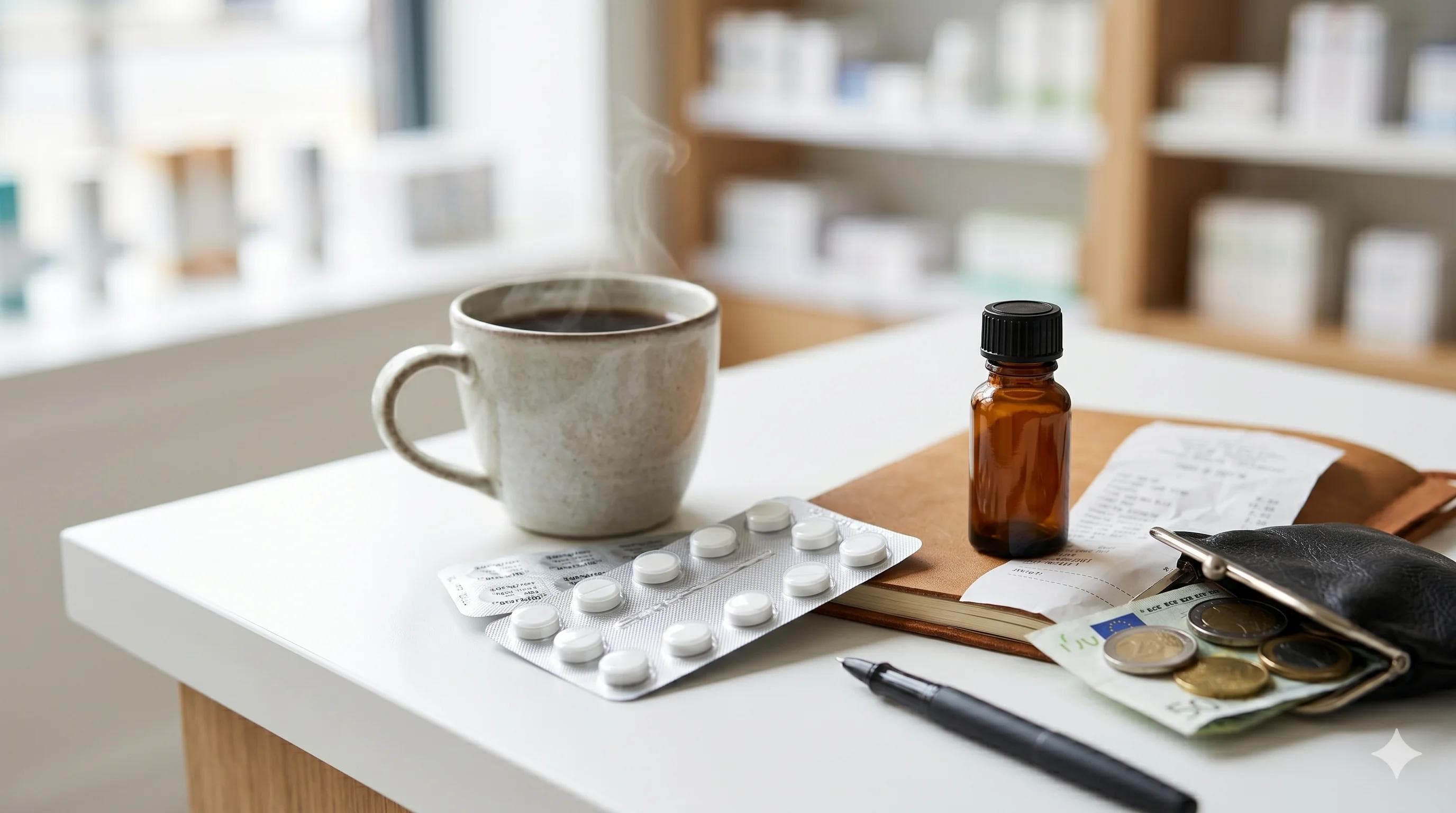 Calculatrice et carnet symbolisant la comparaison rationnelle des prix des traitements de l'éjaculation précoce Calculatrice et carnet symbolisant la comparaison rationnelle des prix des traitements de l'éjaculation précoce