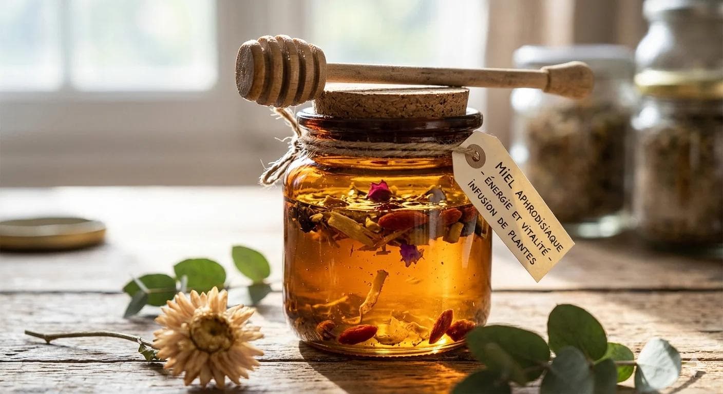 Pot de miel aphrodisiaque Pot de miel aphrodisiaque