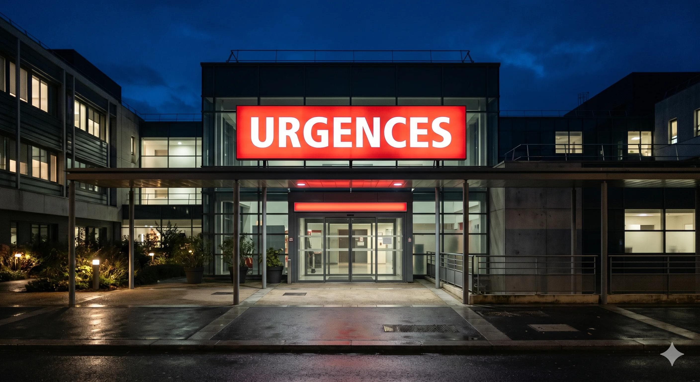 Panneau Urgences d'un hôpital français évoquant la prise en charge en urgence du priapisme Panneau Urgences d'un hôpital français évoquant la prise en charge en urgence du priapisme