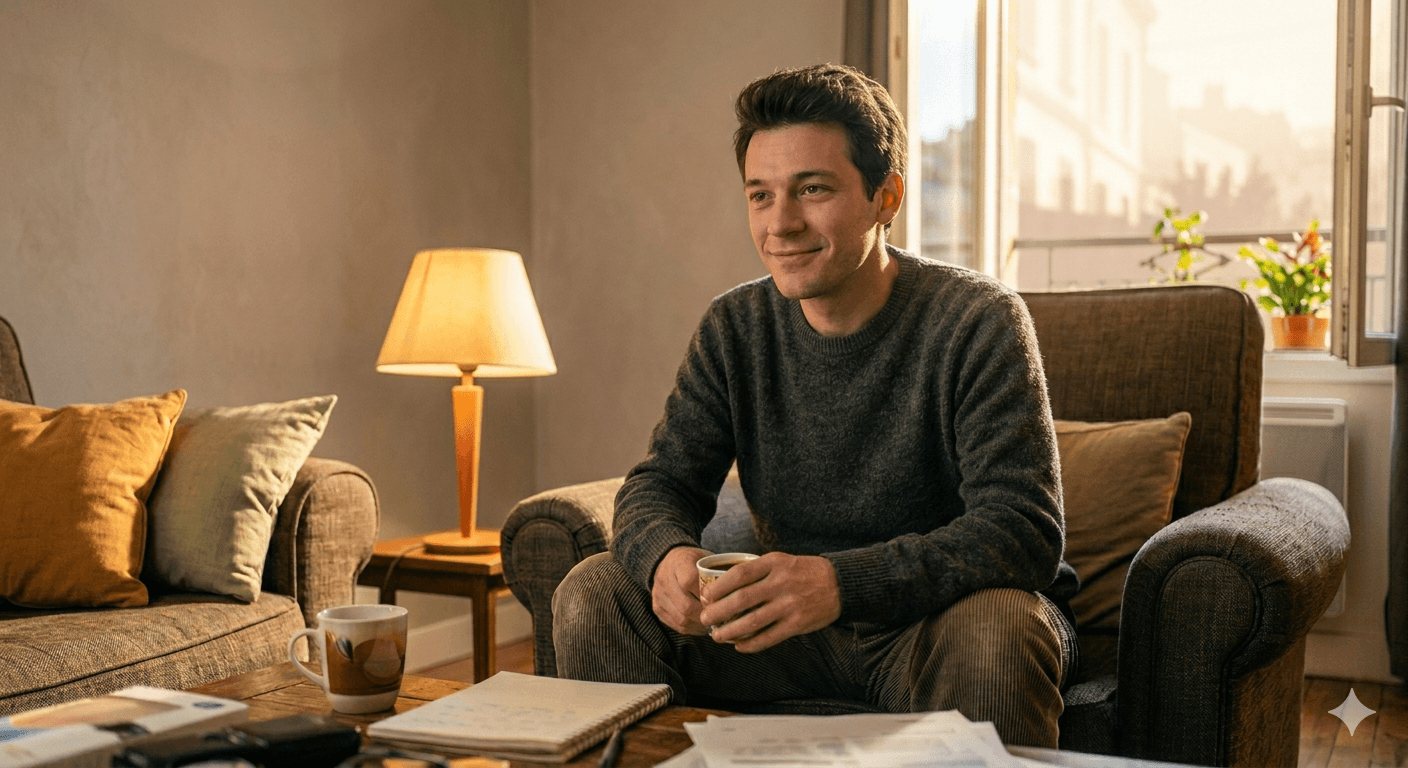 Homme pensant à son désir sexuel Homme pensant à son désir sexuel